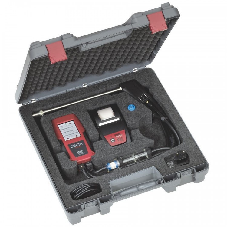 DELTAsmart Messgerät mit Zubehör im Koffer MRU DELTAsmart Abgasmessgerät mit Drucker, Sonde und Zubehör im Transportkoffer