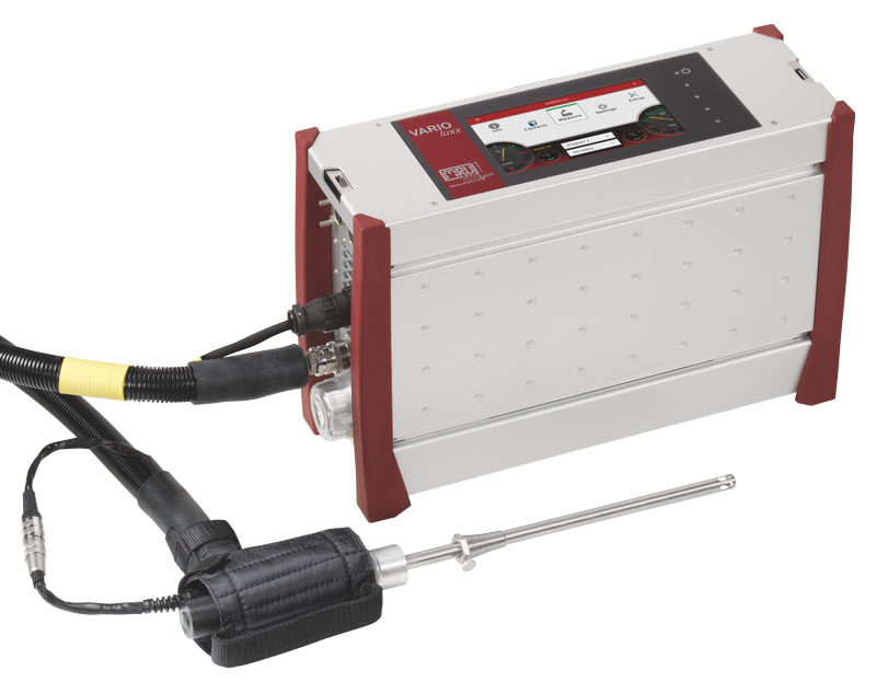VARIOluxx Abgas- und Emissionsanalysator von MRU MRU VARIOluxx portabler Abgas- und Emissionsanalysator mit Messsonde