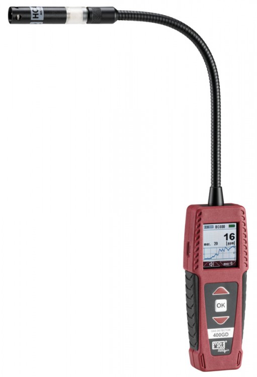 400GD mit HC400 Sensor für Gaslecksuche MRU 400GD Gasdetektor mit flexiblem HC400 Sensor für die Lecksuche