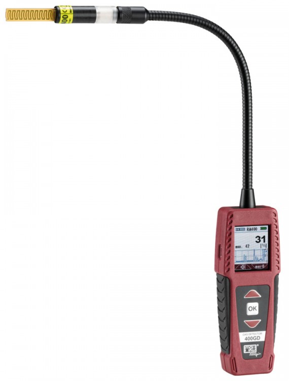400GD mit RM400 Sensor für Raumklimamessung MRU 400GD Multifunktionsmessgerät mit flexiblem RM400 Sensor